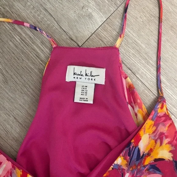 Nicole Miller Pink and Yellow Floral Dress - Picture 4 of 4